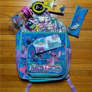 Disney Kids’ Lilo & Stitch 15.5” 5pc Light-up Backpack Set